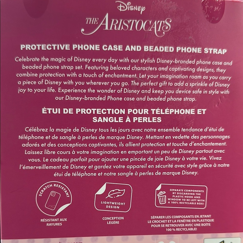 Disney Pink and White Aristocats phone case - Picture 3 of 3
